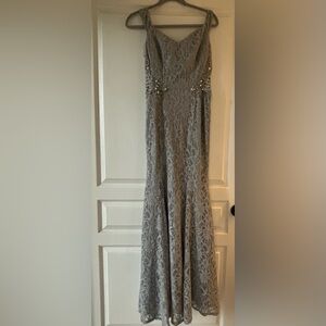 Formal silver dress
